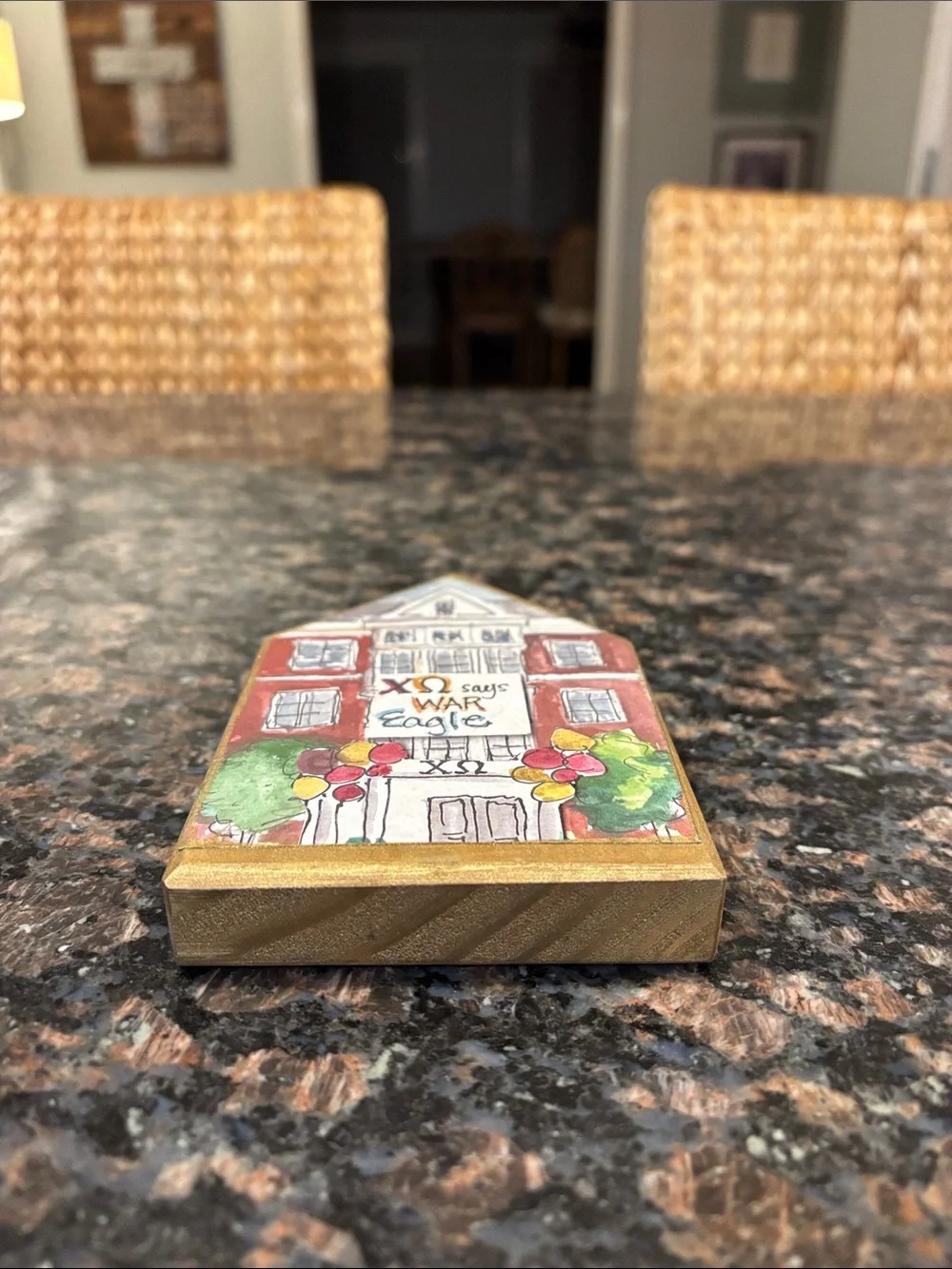 Chi O wooden block house